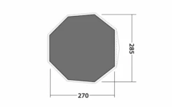 Robens Footprint Tapis De Sol Pour Tente Klondike Small 270 X 285 Cm