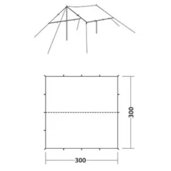 Robens Tarp 3x3 M -Camp Gear Robens Soldes robens tarp 3x3 m 7