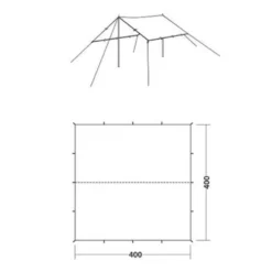 Robens Tarp 4x4 M -Camp Gear Robens Soldes robens tarp 4x4 m 7